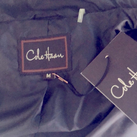 NWT COLE HAAN SZ M CHOCOLATE BROWN ABOVE ANKLE DOWN FILLED VERY WARM COAT - Picture 8 of 12